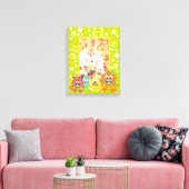 Gepersonaliseerde kinder monsters foto lijst canvas afdruk (Insitu (Woonkamer))