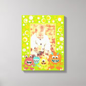 Gepersonaliseerde kinder monsters foto lijst canvas afdruk (Voorkant)