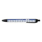 Gepersonaliseerde kinder naam Light Dark Blue Voll Zwarte Inkt Pen (Bodem)