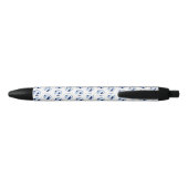 Gepersonaliseerde kinder naam Light Dark Blue Voll Zwarte Inkt Pen (Achterkant)
