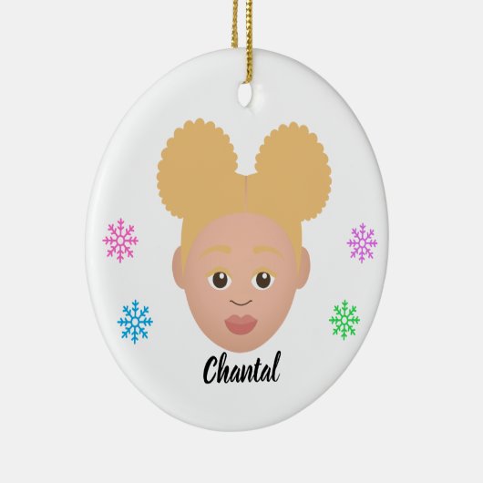 Gepersonaliseerde Kinder natuurkeramische siervoor Keramisch Ornament (Rechts)