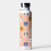 Gepersonaliseerde Kinder Party Cat Waterfles (Rechts)
