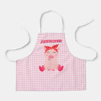 Gepersonaliseerde Kinder Schattigee Varken All Ove Schort