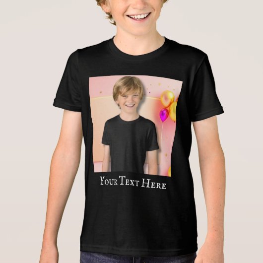 Gepersonaliseerde Kinder Shirt, Custom Photo Shirt (Voorkant)