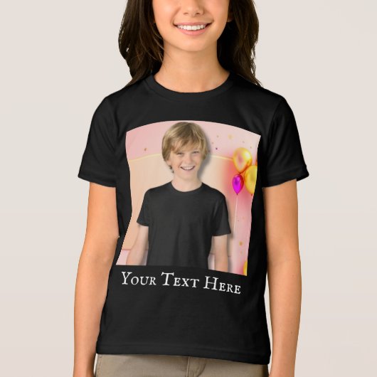 Gepersonaliseerde Kinder Shirt, Custom Photo Shirt (Voorkant)