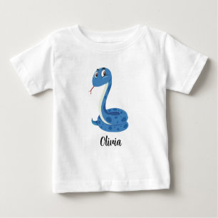 Gepersonaliseerde Kinder snakes Girls Baby T-Shirt