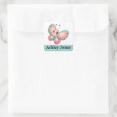 Gepersonaliseerde kinder stickers kleurrijk (Tas)