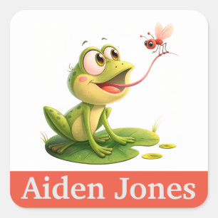 Gepersonaliseerde kinder stickers kleurrijk