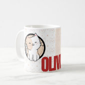 Gepersonaliseerde Kinder Superhero Mok – Custom Na (Voorkant links)