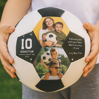 Gepersonaliseerde kinder voetbal foto en aangepast