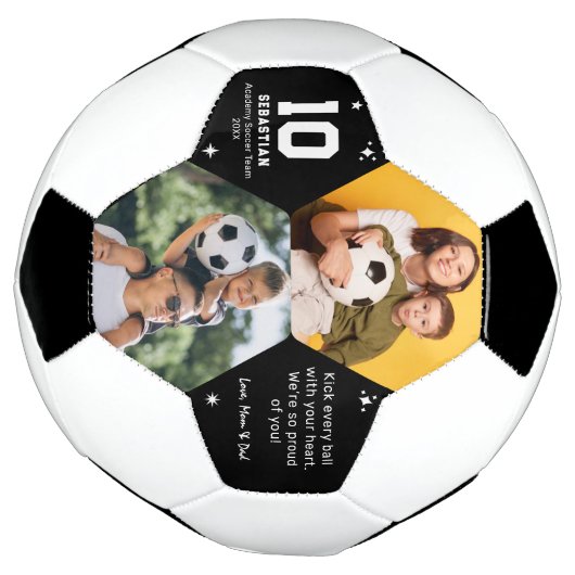 Gepersonaliseerde Kinder voetbalfoto en aangepast  Voetbal (Gedraaid)