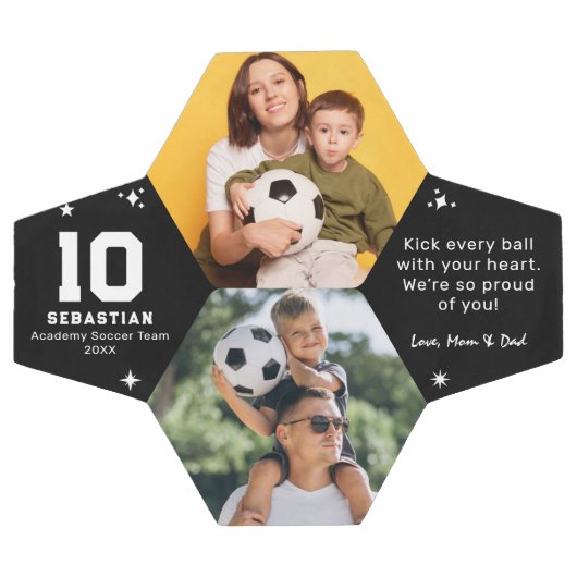 Gepersonaliseerde Kinder voetbalfoto en aangepast  Voetbal (Enkel)
