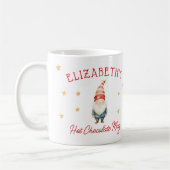 Gepersonaliseerde Kinder Waterverf Elf Hot Chocola Koffiemok (Links)