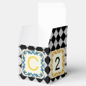 Gepersonaliseerde Kinderblok Party Favor Box Bedankdoosjes (Geopend)