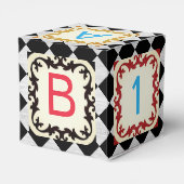 Gepersonaliseerde Kinderblok Party Favor Box Bedankdoosjes (Achterkant)