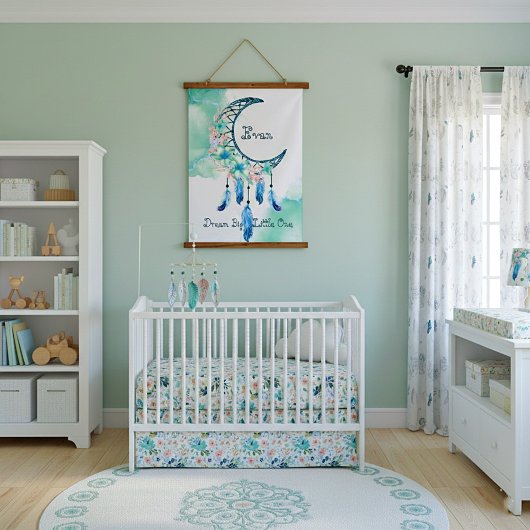 Gepersonaliseerde kinderdromer hangend wandkleed