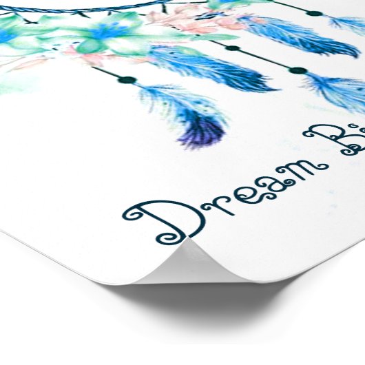 Gepersonaliseerde kinderdromer poster (Hoek)