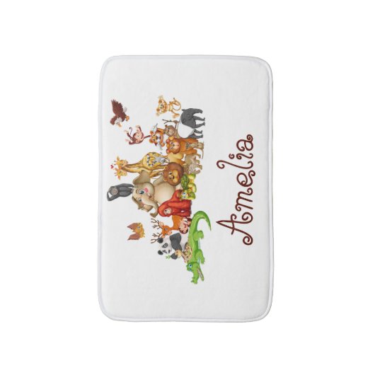 Gepersonaliseerde Kinderen Badmat (Voorkant Verticaal)