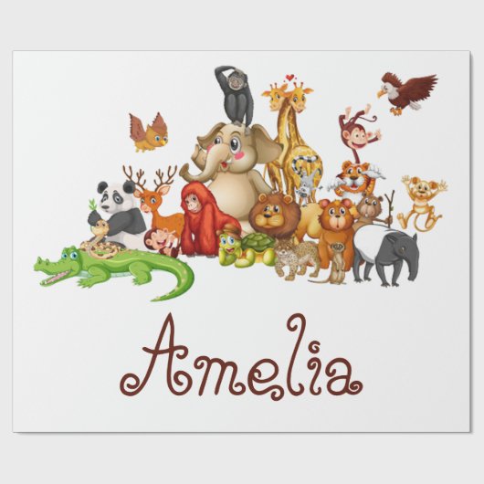 Gepersonaliseerde Kinderen Cadeaupapier (Vlak)