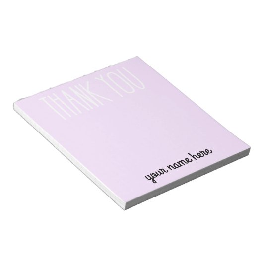 Gepersonaliseerde Kinderen Dank u Notitieblok (Schuin)