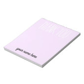 Gepersonaliseerde Kinderen Dank u Notitieblok (Linkerzijde)