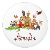 Gepersonaliseerde Kinderen Keramische Knop (Voorkant)