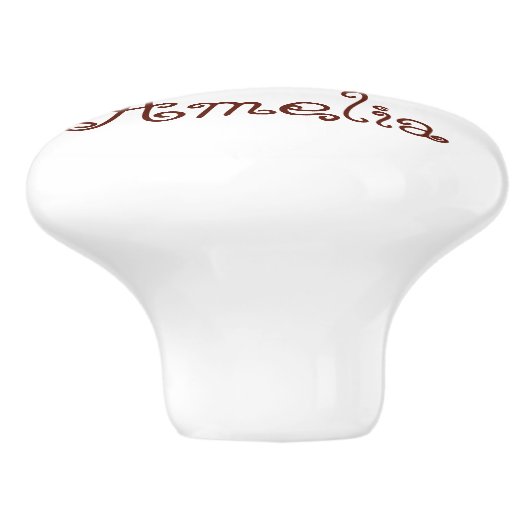 Gepersonaliseerde Kinderen Keramische Knop (Zijkant)