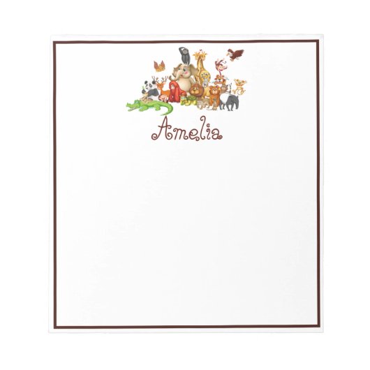 Gepersonaliseerde Kinderen Notitieblok (Voorkant)