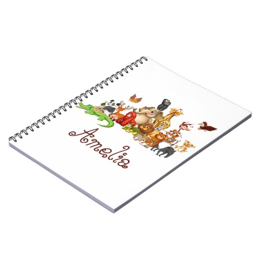 Gepersonaliseerde Kinderen Notitieboek (Linkerzijde)