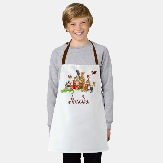 Gepersonaliseerde Kinderen Schort (Gedragen)