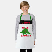 Gepersonaliseerde Kinderen Schorten, Dinosaur Grap Schort (Gedragen)