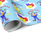 Gepersonaliseerde kinderen van Birthday  Cadeaupapier (Rol Hoek)