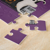 Gepersonaliseerde Kinderen van Halloween Haunted H Legpuzzel (Zijkant)