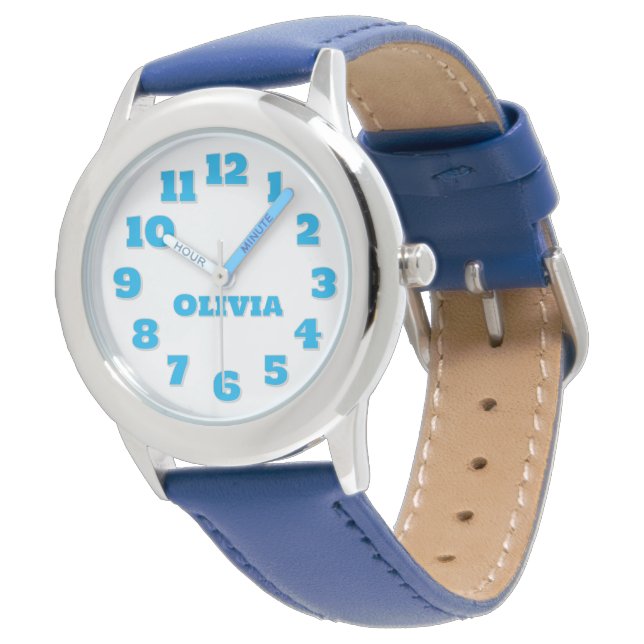 Gepersonaliseerde Kinderen Watch Horloge (Gekanteld)
