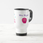 Gepersonaliseerde Kindergarten Leerleraar Reis Mug Reisbeker (Voorkant rechts)