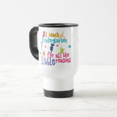 Gepersonaliseerde Kindergarten Leerleraar Reis Mug Reisbeker (Voorkant links)