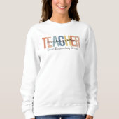 Gepersonaliseerde Kindergarten Leraar Sweatshirt (Voorkant)