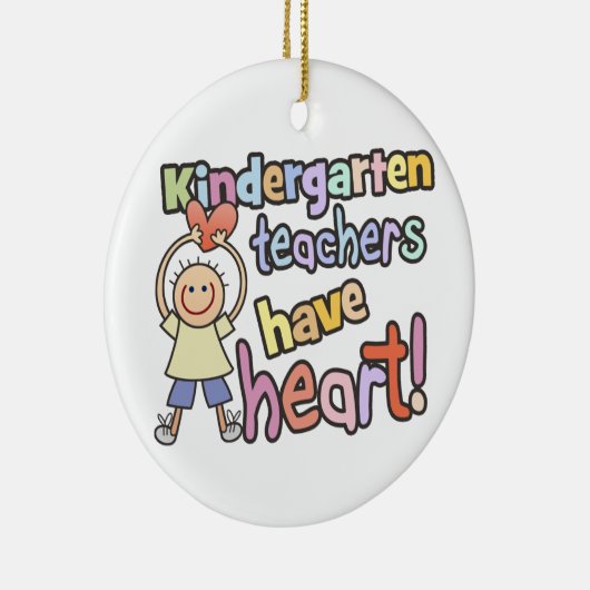 Gepersonaliseerde Kindergarten Teachers Ornament (Rechts)