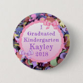 Gepersonaliseerde Kindergartner Afstuderen Button (Voorkant)