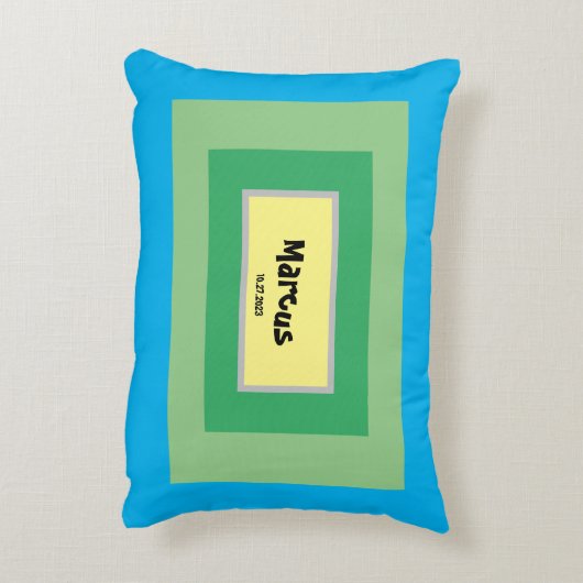 Gepersonaliseerde kinderkamer accent kussen (Achterkant (Verticaal))