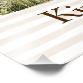 Gepersonaliseerde kinderkamer kunstwerk, Letter K Foto Afdruk (Hoek)