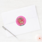 GEPERSONALISEERDE KINDERKERSTSTICKER RONDE STICKER (Envelop)
