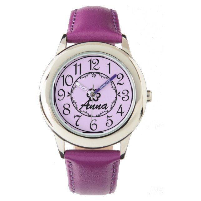 Gepersonaliseerde kindernaamhorloge horloge (Voorkant)