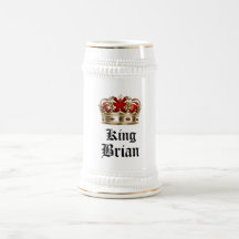 Gepersonaliseerde King Beer Stein