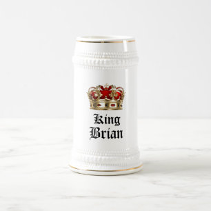 Gepersonaliseerde King Beer Stein Bierpul