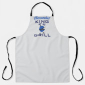 Gepersonaliseerde King of My Grill All-Over Print  Schort (Voorkant)