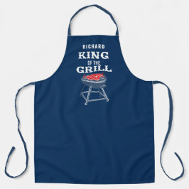 Gepersonaliseerde King of the Grill BBQ-Schort Schort