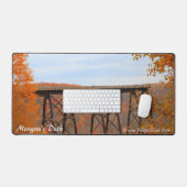 Gepersonaliseerde Kinzua Bridge State Park Treinbr Bureaumat (Keyboard & Muis)
