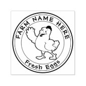 Gepersonaliseerde Kip Legt Eitjes Vers Familie Boe Zelfinktende Stempel (Design)