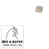 Gepersonaliseerde kippeneieren Eierstempel Rubberstempel (Gestempeld)